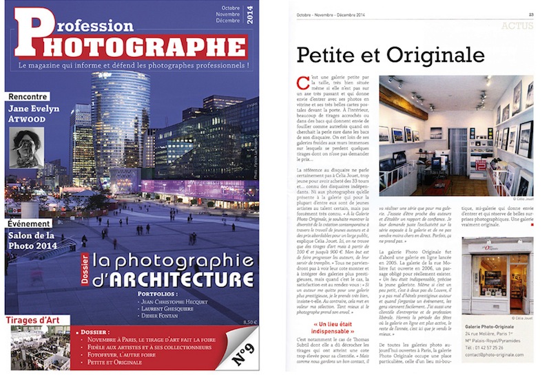 Galerie Photo-Originale - magazine Profession photographe
