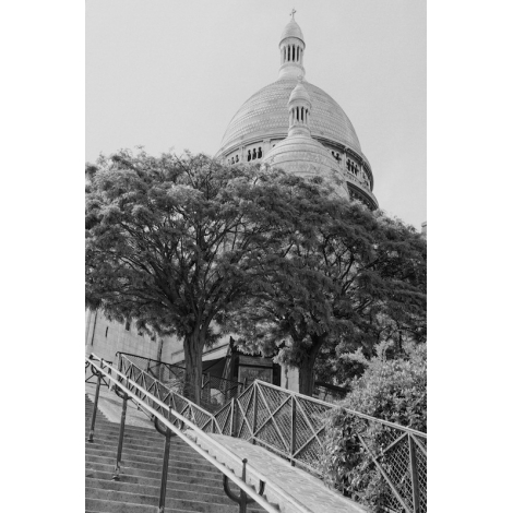 "Contre plongée sur le Sacré-Coeur"